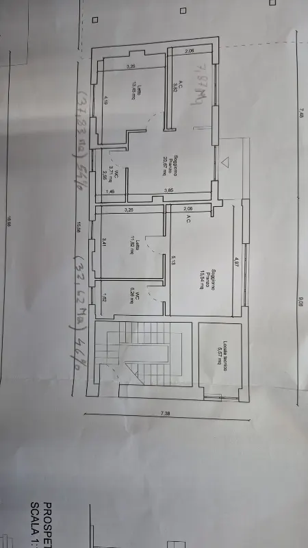 Planimetria Appartamento Esclusivo in Vendita a Monterosi (VT) - Stile Inglese, Tranquillità e Comodità